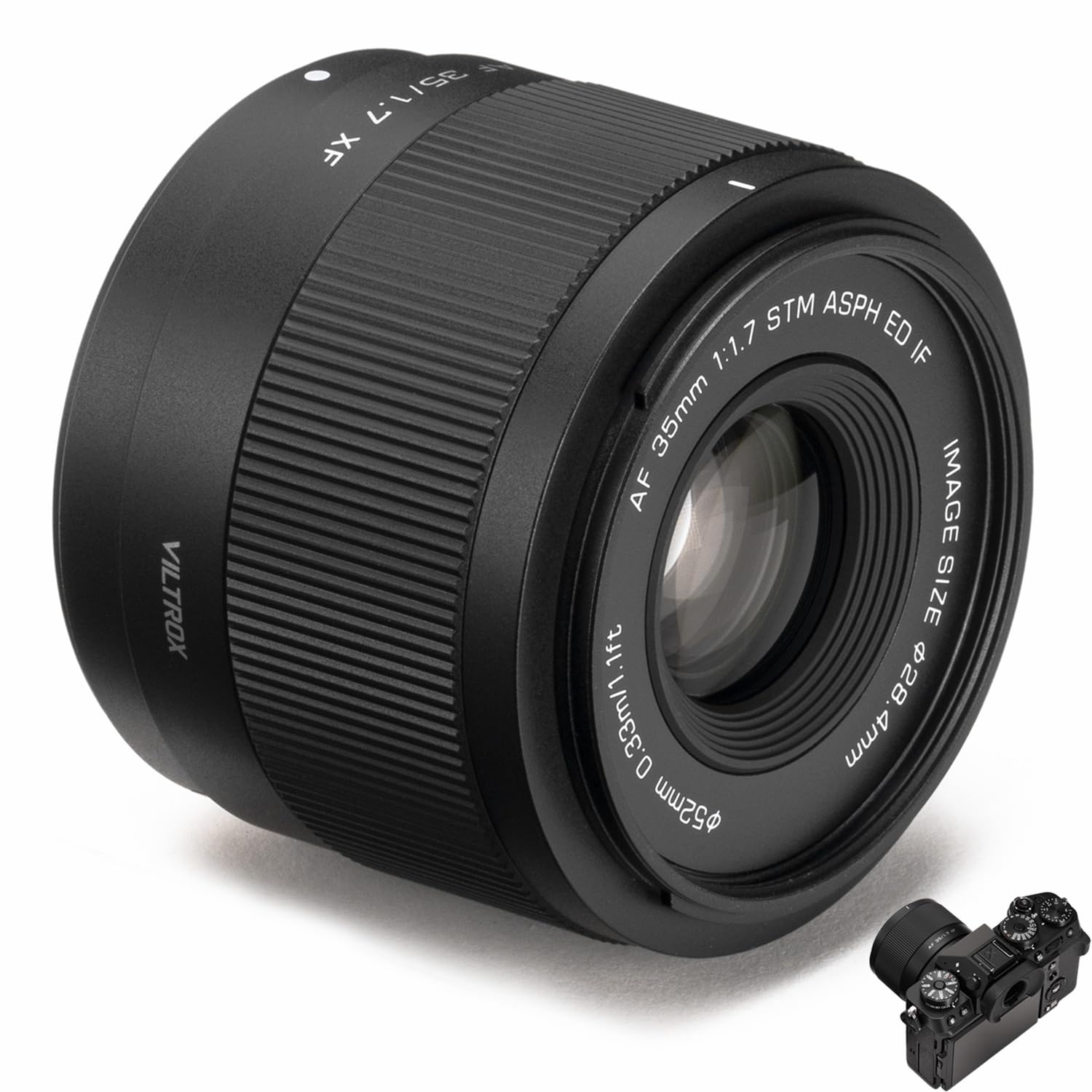 lente per fotocamera x fuji con apertura f1.7 e montaggio specifico per x-pro2 x-t3 x-t10 x-t30 x-t200 x-h2 x-t5 x-s20