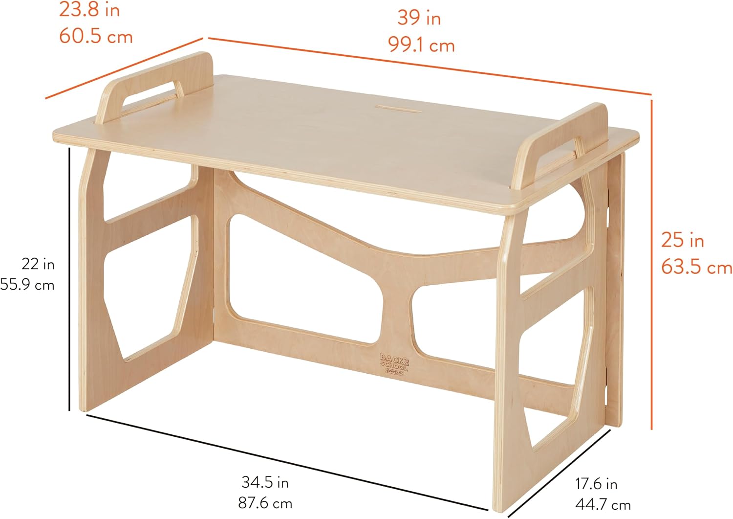 BrightSpace Wooden Student Desk, Childrens Furniture, Natural