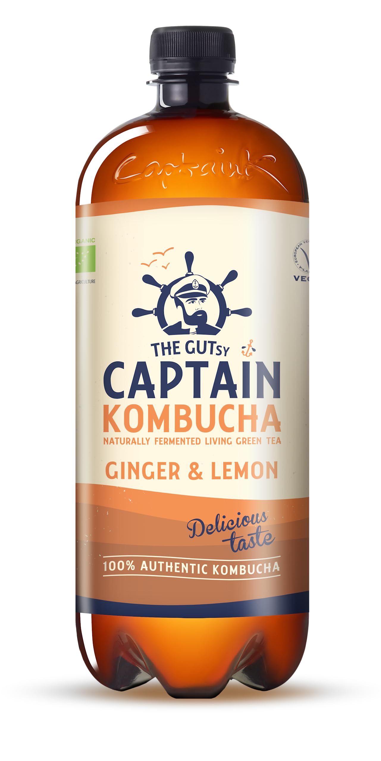 Kombucha Jengibre y Limón 1 litro Sin Frío