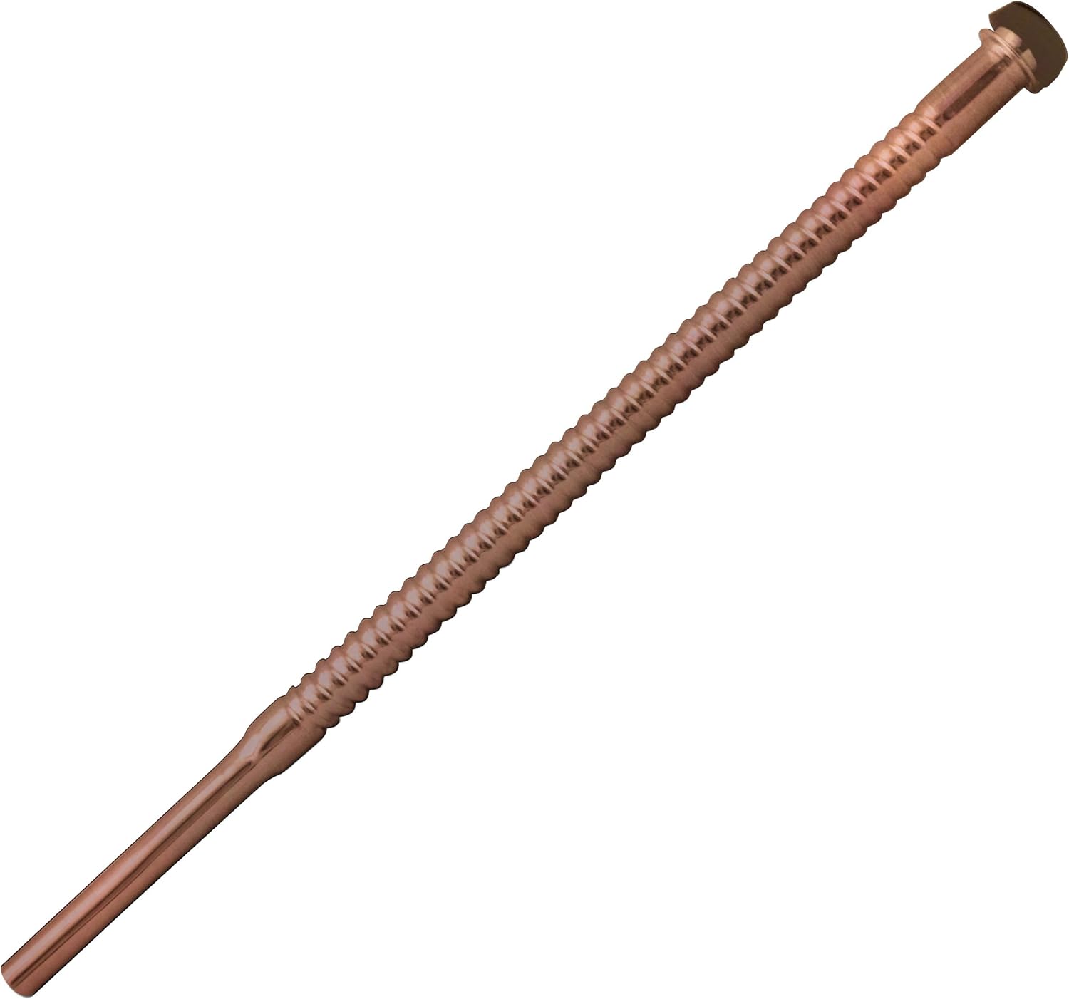 Westbrass D113-07 3/8" x 12" Corrugated Riser for Faucet and Toilet, Satin Nickel