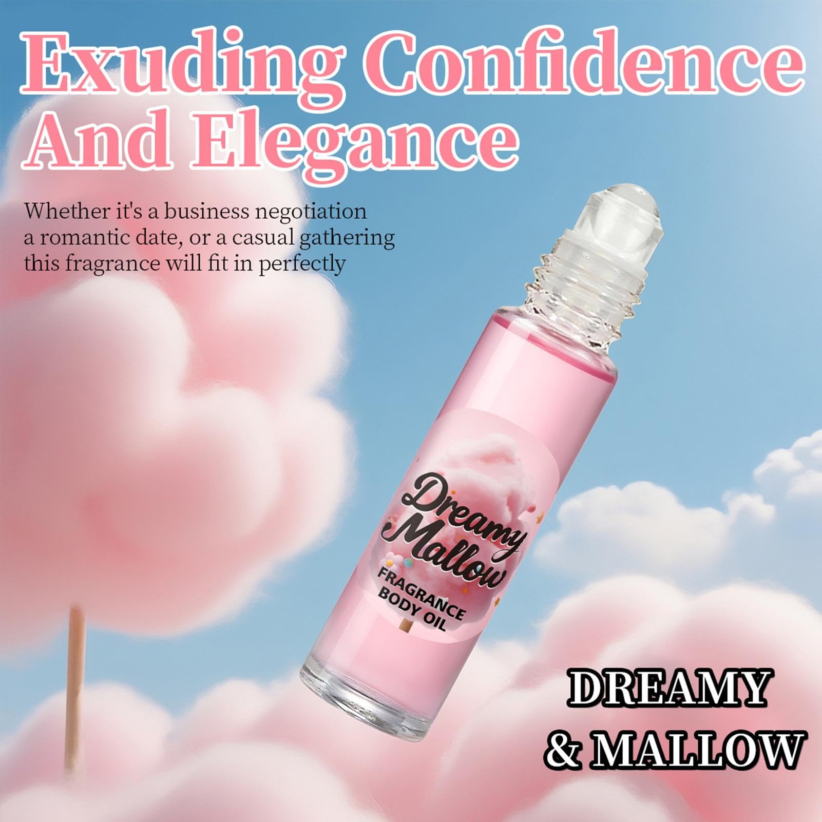 Perfumy Marshmallow Blush, Słodki, długotrwały zapach w sprayu, 10 ml Delikatna mgiełka do ciała dla kobiet, Delikatny deserowy zapach Romantyczne perfumy do noszenia na co dzień pracy, Randki, Pod