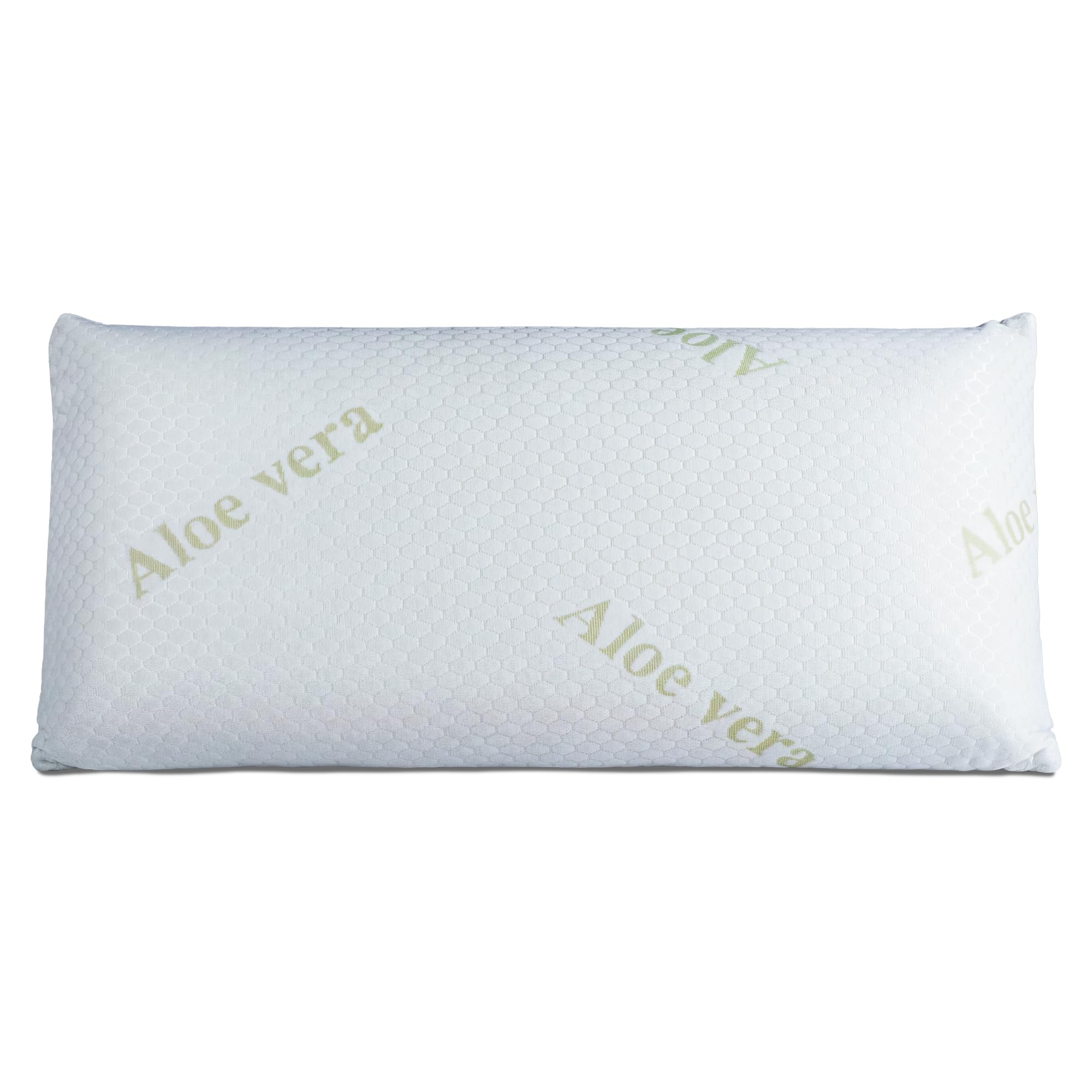 Almohada Viscoelástica 150 cm - Funda de Aloe Vera extraíble - Soporte Cervical - Gran Adaptabilidad - 100% Transpirable - Alta Durabilidad