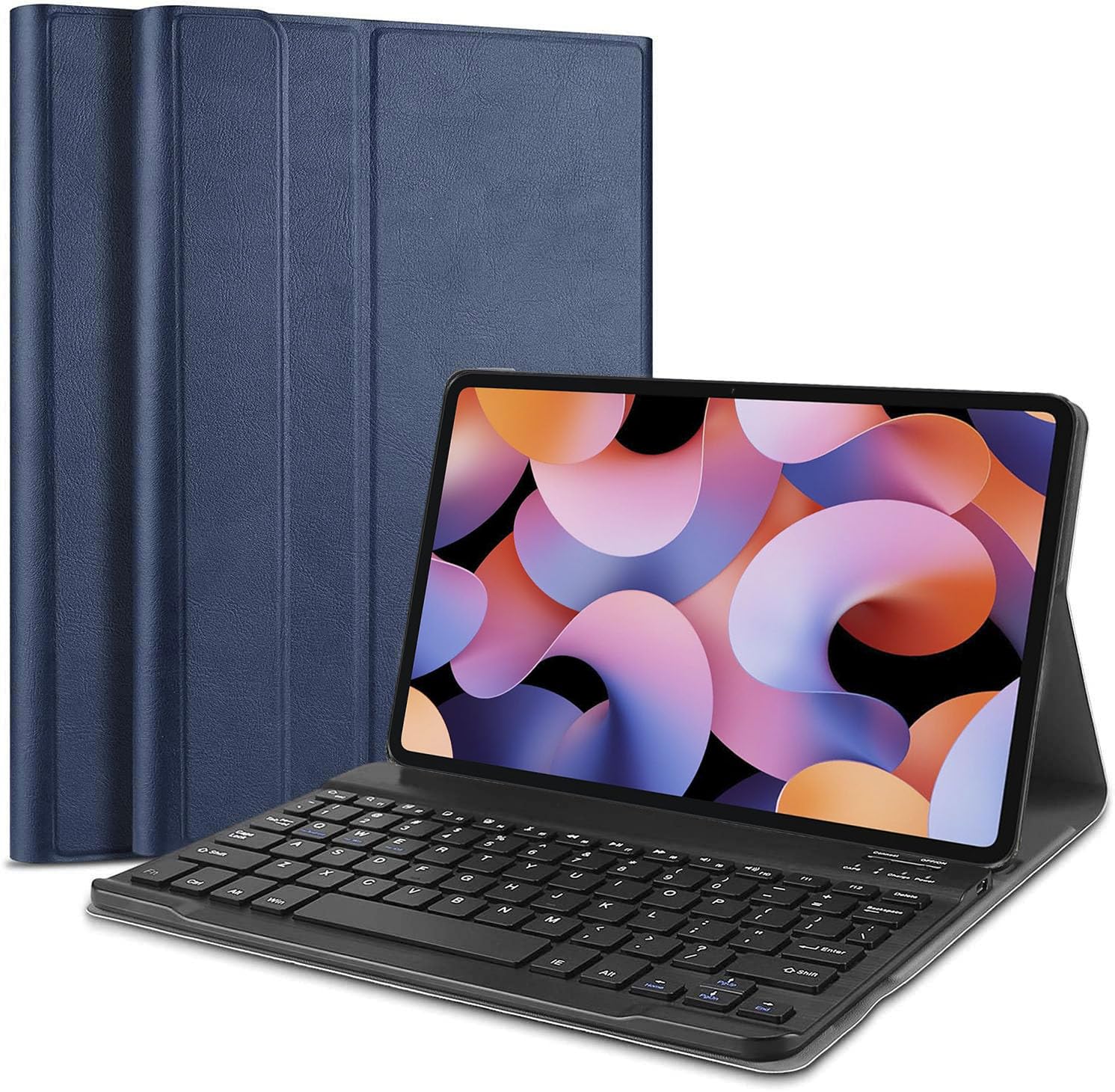 HOM Tri Fold Wireless Bluetooth Keyboard with Detachable Tablet Case Cover for Xiaomi Mi Pad 6 11" Tablet - Blue (B0DHLC2ML6) Amazon Price History, Amazon Price Tracker