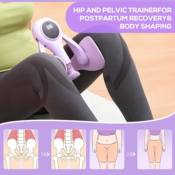CYFIE Thigh Trainer for Women, Adjustable Inner Thigh Exerciser with 2 Band