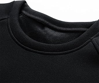 Shirts for Men Regular Fit Plush Warm Long Sleeve Crewneck Pullover Sweater Outdoor Fashion Warm Sport Sweatshirt