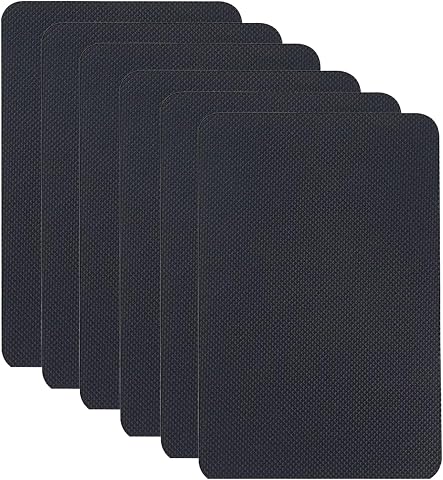 6piezas Cinta de Agarre de Goma,Cinta de Agarre de Goma Recortable Mejorada,Cintas Adhesiva Antideslizante Ultrafina,Alfombrilla Antideslizante Multiusos,para Asas,Superficies de Contacto
