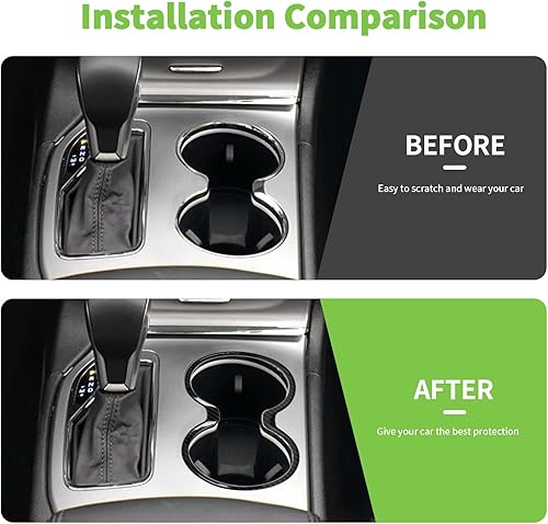 Miniatura 2 de Cubierta de fibra de carbono para consola central, accesorios interiores compatibles con Jeep Grand Cherokee 2011-2021