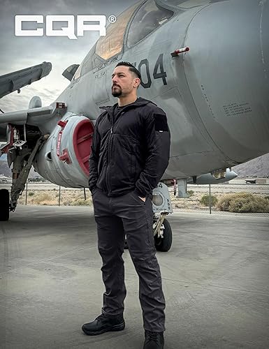 Miniatura 4 de CQR - Pantalones de trabajo elásticos con ventilación para hombre, pantalones tipo cargo, informales, ligeros, de secado rápido, resistentes al