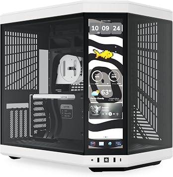 HYTE Y70 Touch Infinite Panda 14.9" Touch Panoramic Glass Mid Tower Case Panda Color