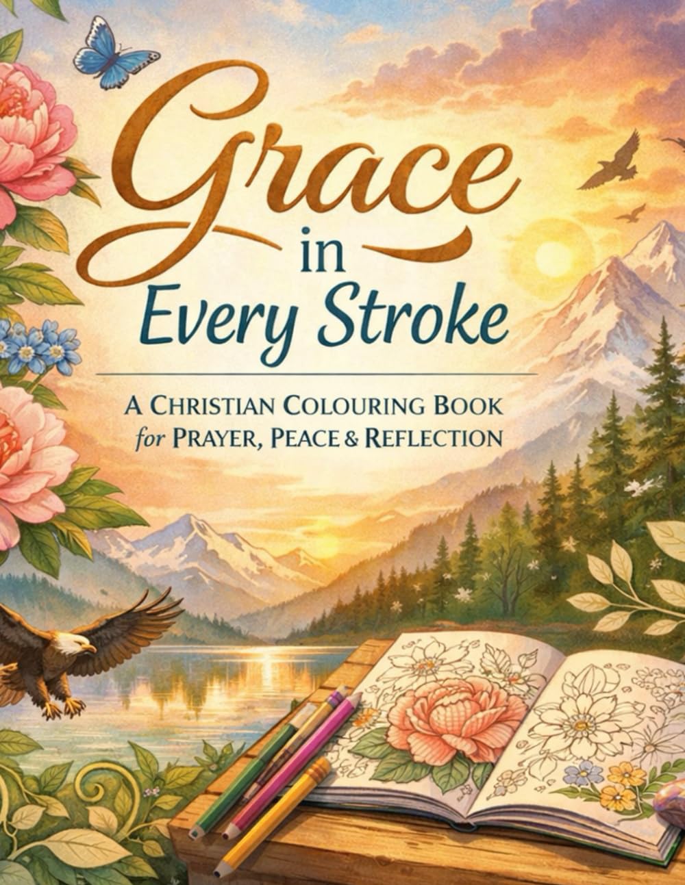 Grace in Every Stroke: A Christian Colouring Book for Prayer, Peace & Reflection