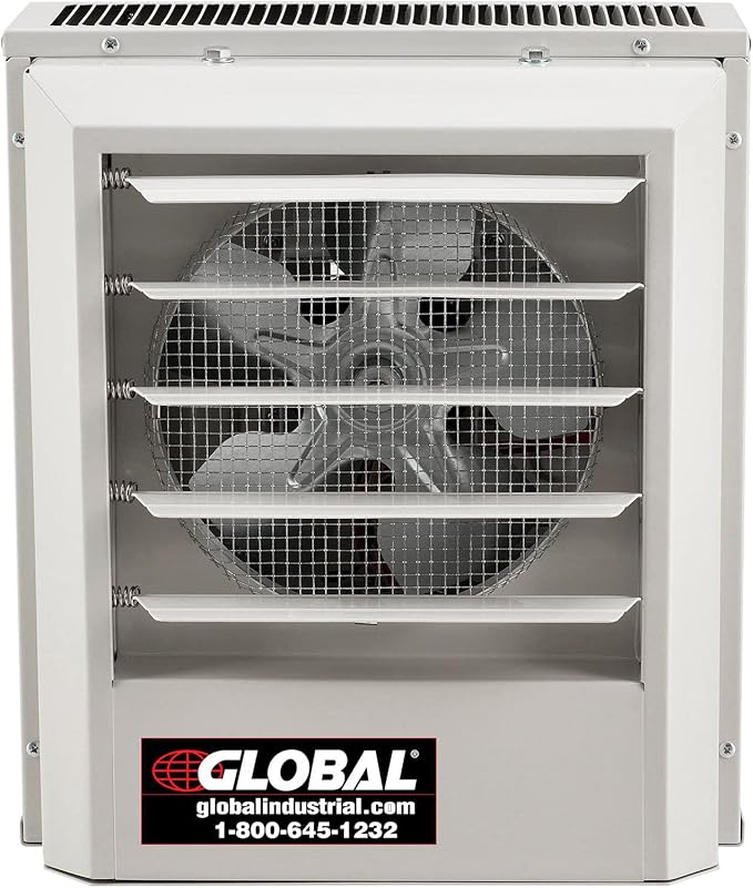 Calefactor Eléctrico Industrial de Aire Forzado, 5KW, 480V, 17000 BTU, Montaje Pared/Techo miniatura 3