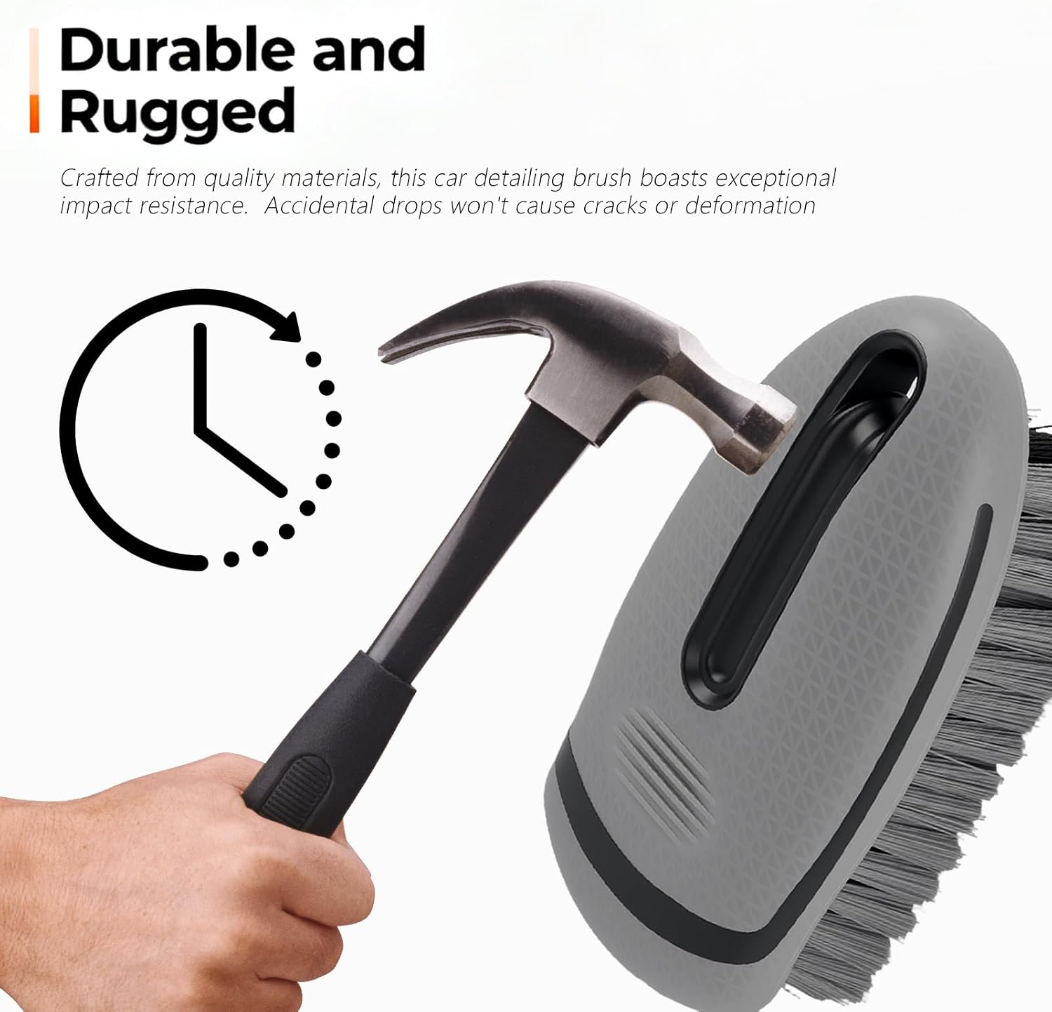 2026 New Car Upholstery Brush for Cleaning,Portable Car Carpet Brush with Dense Bristle & Non-Slip Handle,Multi-Purpose Upholstery Cleaner Brushes for Cars Trucks SUVs Interior