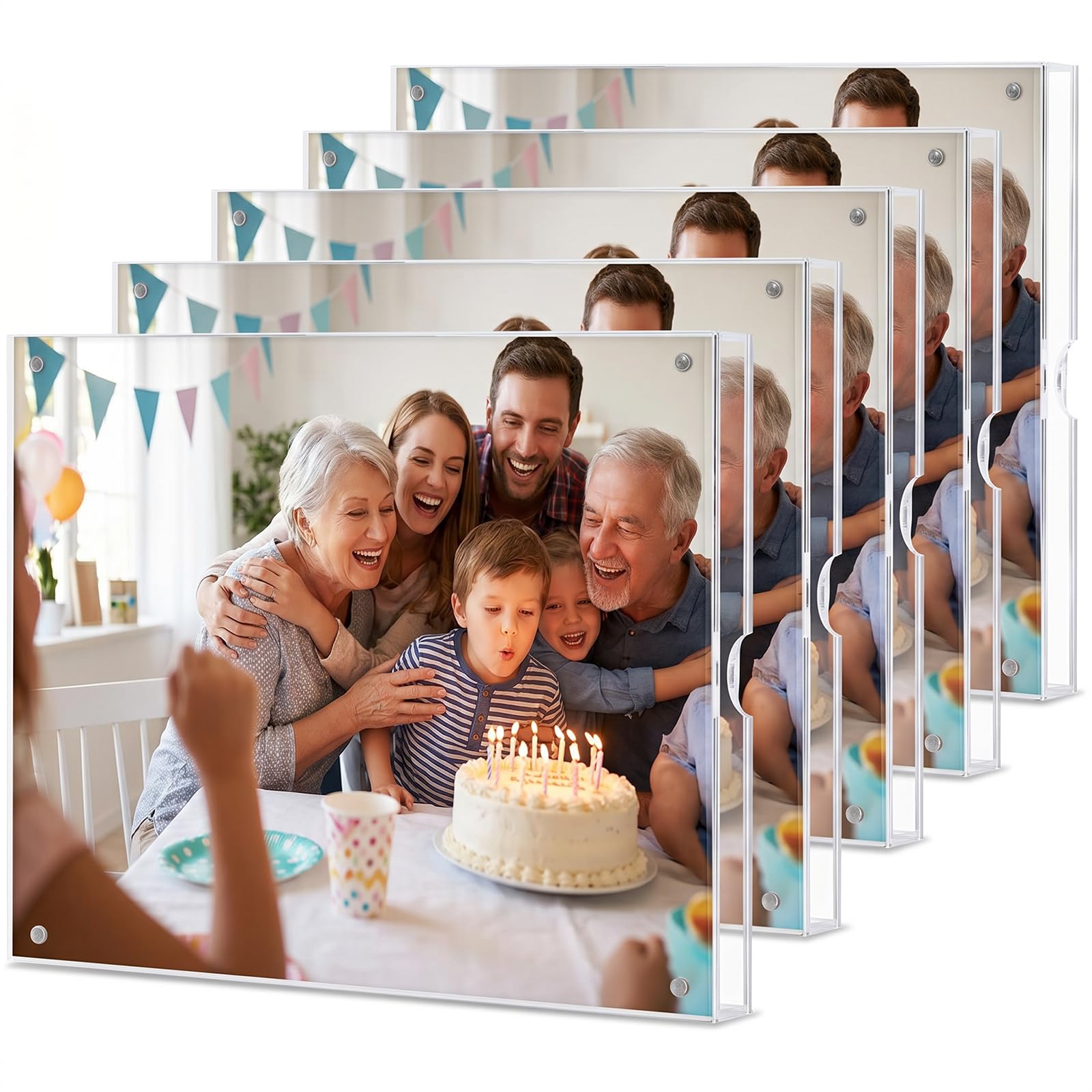 Cadre photo magnétique acrylique 20x25 cm HOUSE DAY pour mur et bureau