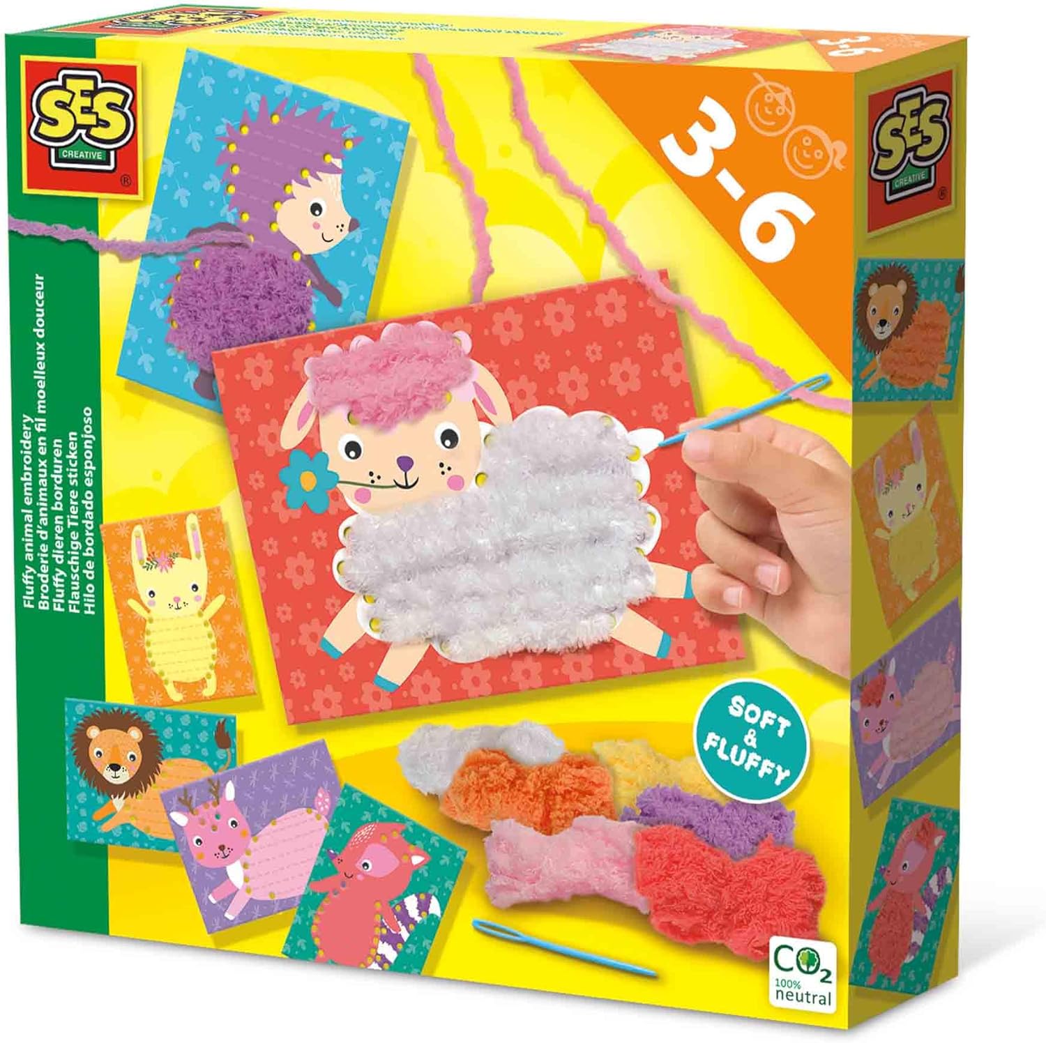 SES Creative Fluffy Animal Embroidery