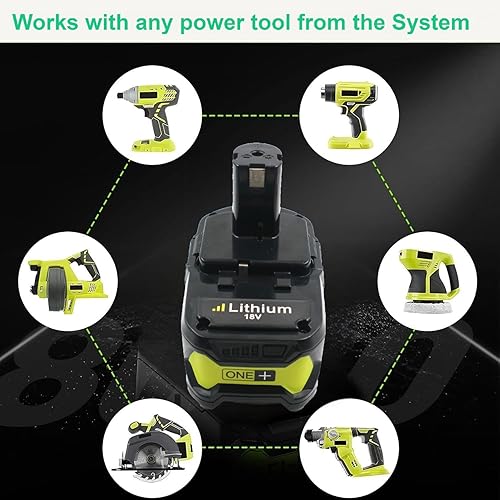 Miniatura 3 de Batería de repuesto para RYO 4.0Ah 18V batería de repuesto de litio de 18 voltios ONE+ herramientas eléctricas inalámbricas para P100 P102 P107 P108