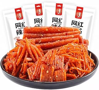 4種類セット 小馬哥 网紅辣棒 面筋 辣絲 辣块 4種類 70gx4点ラーティアオ 中華菓子 おつまみ