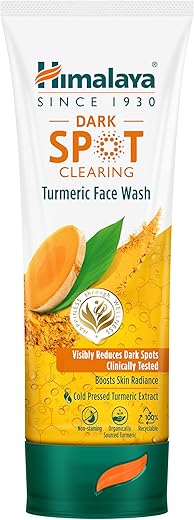 Himalaya Dark Spot Clearing Turmeric Face Wash | Reduce dark spots in 7 days | Organically sourced & Cold-pressed turmeric | 100ml
