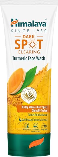 Himalaya Dark Spot Clearing Turmeric Face Wash | For glowing skin with Niacinamide | Suitable for all skin types | Clinica...