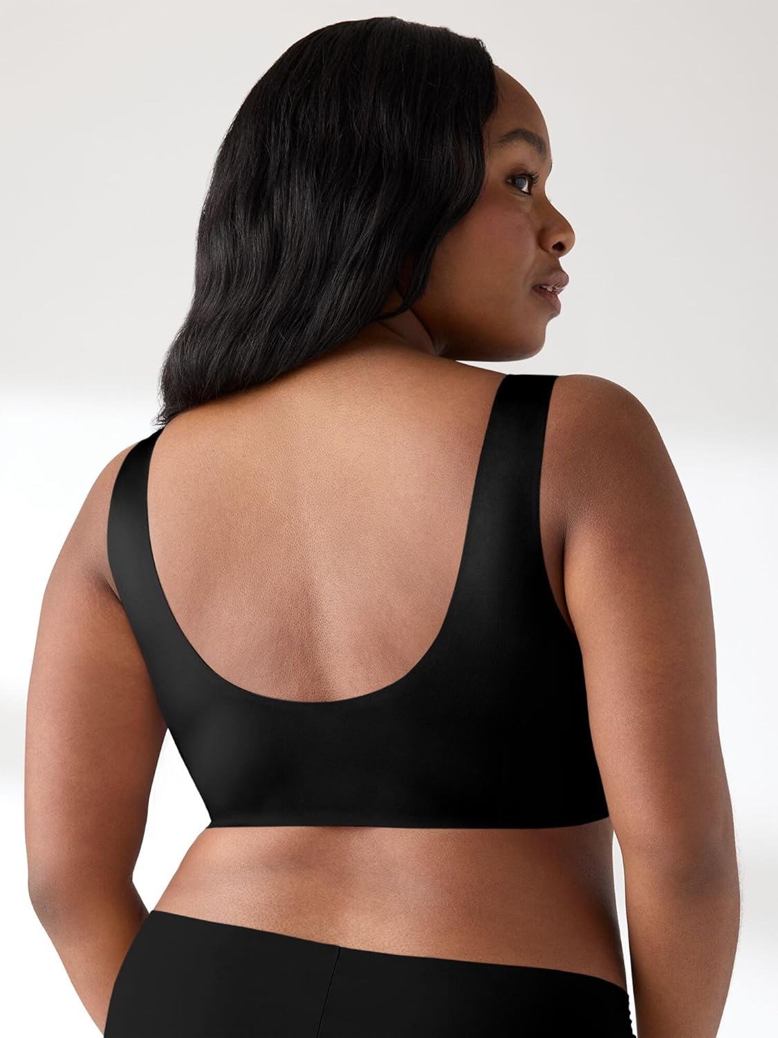 True & Co Womens True & Co Women's True Body Sheen Unlined Wirefree Bralette - Image 3