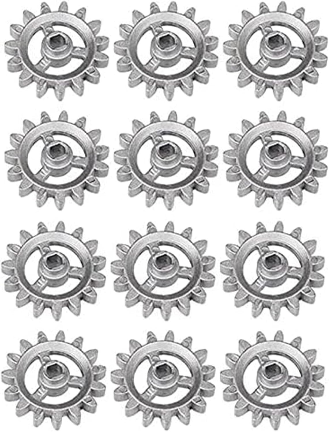 12PCS Easy To Replace Gears Metal Gear Frame Gear Parts Gear Wheel Metal Accessories