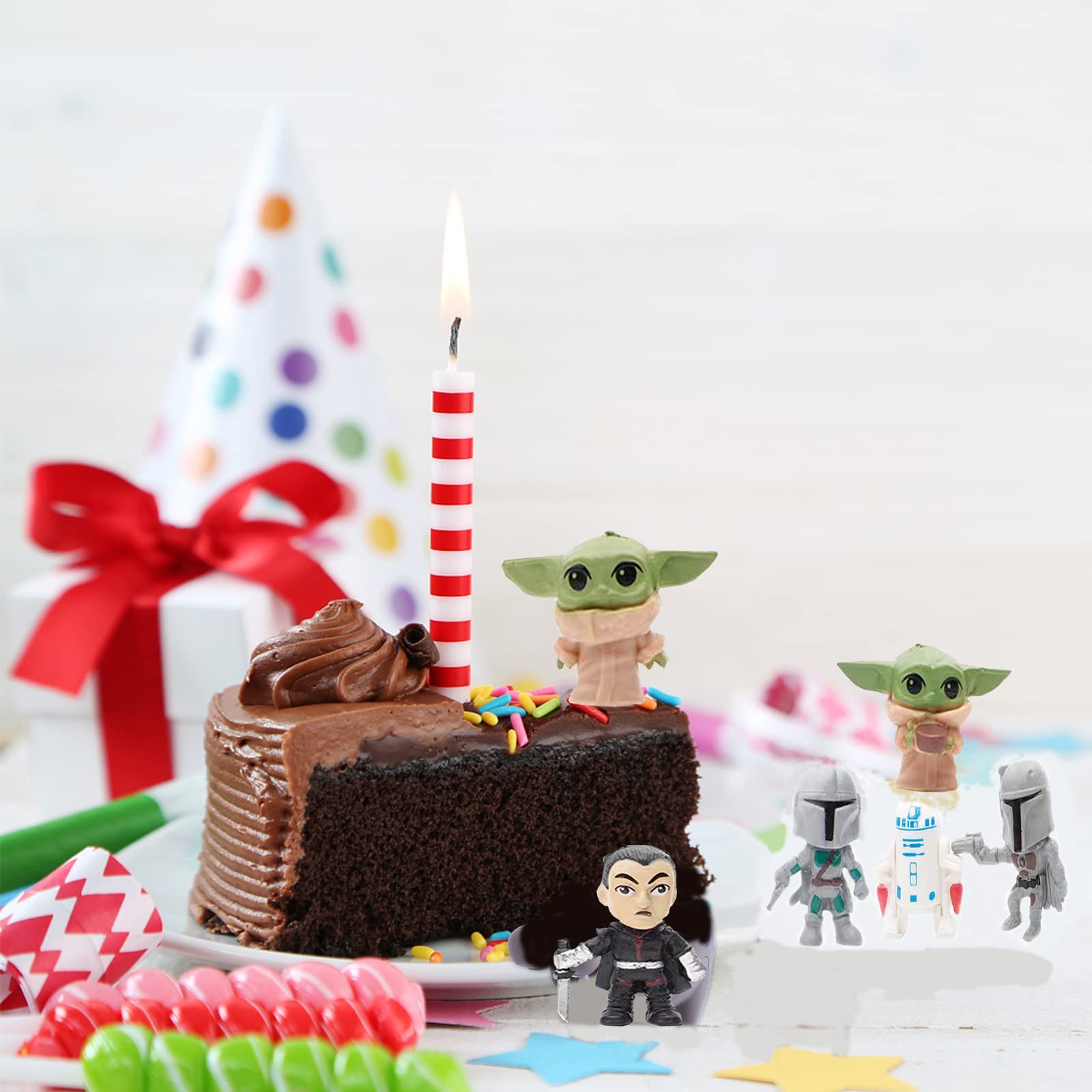 Set De 7 Figurines Star Wars You-da - Décoration Gâteau Cupcake - Non Comestible, Enfant 3+