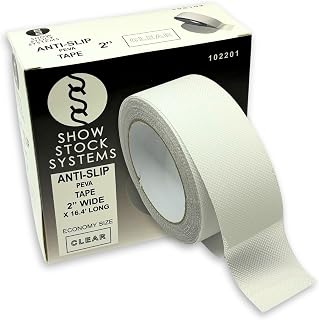 Clear High Grip Anti Slip Tape - 2” x 16.4’ Waterproof Traction Tape for Stairs, Outdoor and Indoor, Heavy Duty Non Skid Tape for Safety