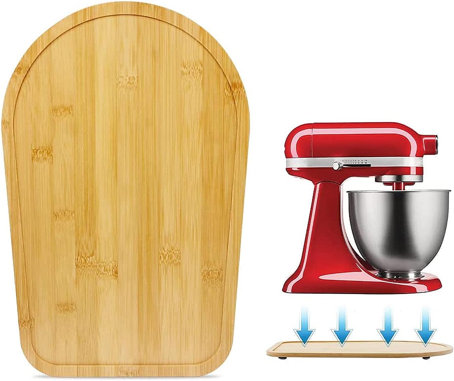 Kitchen Appliance Tilt-Head Stand Mixer Mover-Slider Mat Sliding Board for 4.5-5 Qt KSM1 KSM90 KMS150 Mixer Parts Nonslip Protective Kitchen Countertop Mat Accessories Storage Mover
