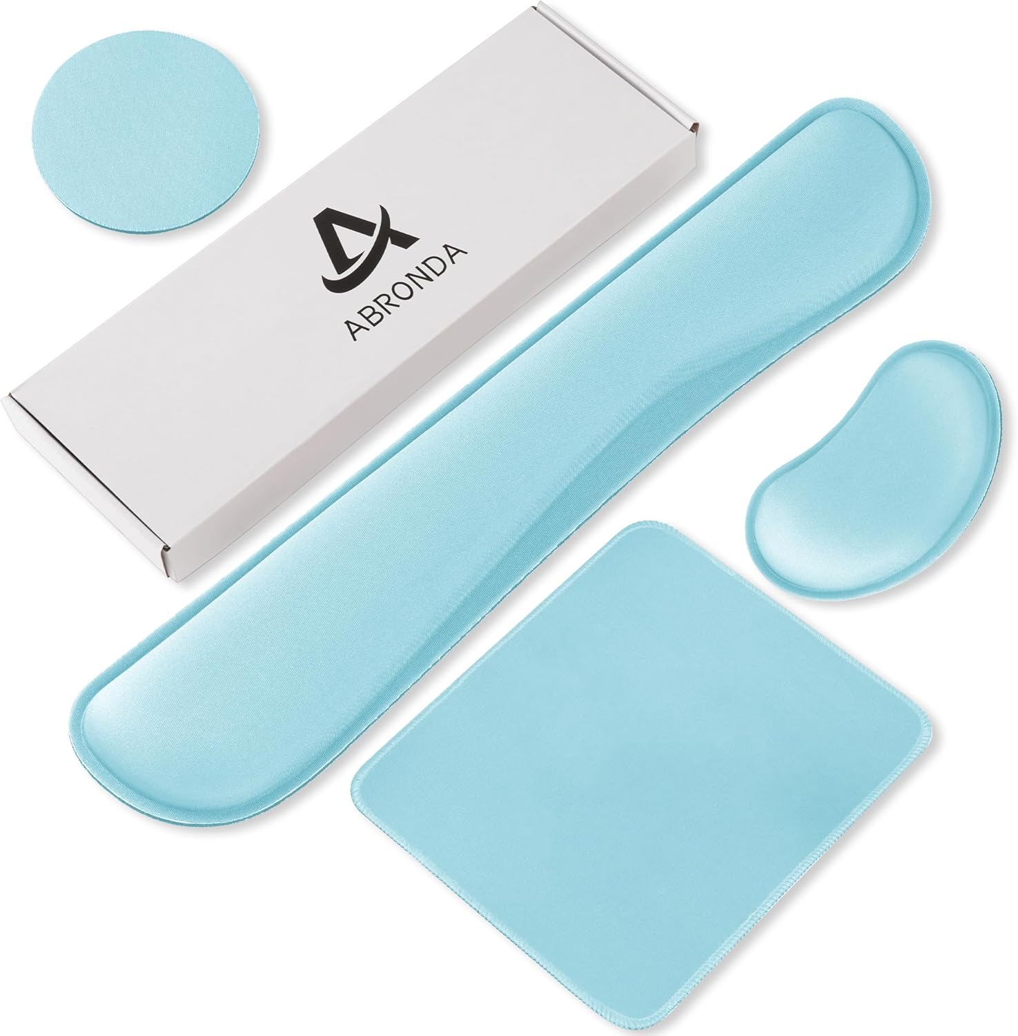 Office Ergonomic Memory Foam Computer Mouse and Keyboard Wrist Rest pad Support Carpal Tunnel, Wrist Rest for Keyboard and Mouse, Wrist Support Set - Image 7