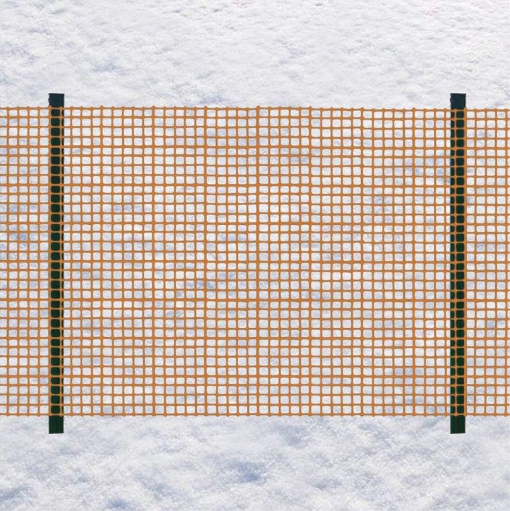 Ez4garden Multi Purpose Snow Fencing Net Construction Safety Warning Isolation Plastic Safety Garden Poultry Fence Netting, 4x50ft/1.2x15.2m