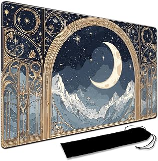 MTG Playmat,With Waterproof Storage black Bag Szie 60 x 35CM , With Zone MTG playmat Stitched Edges Game Play Mat Trading Card Game Playmats TCG Game Mat (No Zone,2)