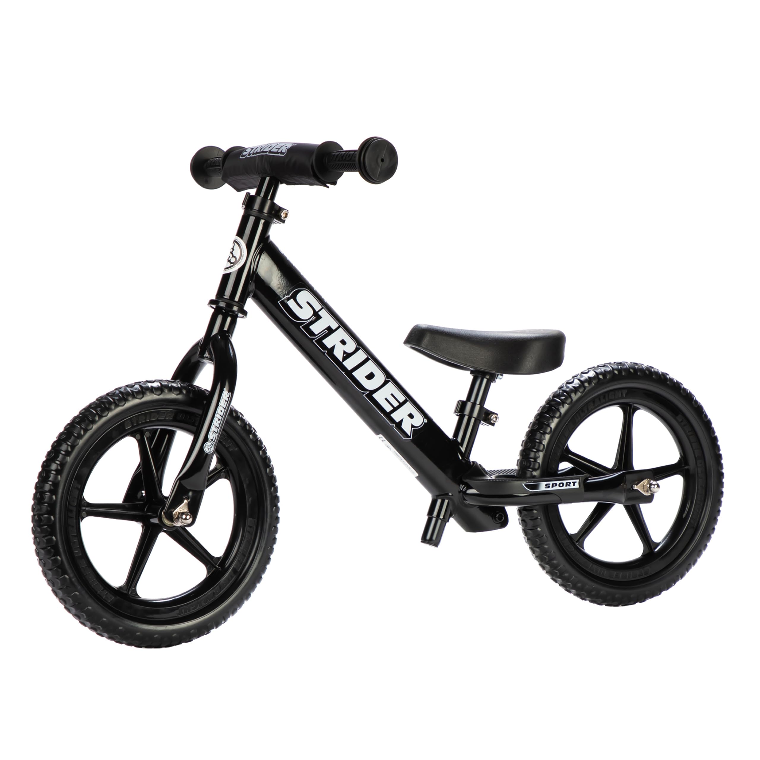 STRIDER 12 ST-J4 ホワイト Save the Children Strider 12” Sport Bike, Black - No Pedal Balance Bicycle for Kids