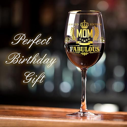 Miniatura 5 de Kies Regalos de regalo para mamá, copa de vino, regalos personalizados para mujeres, regalos de cumpleaños para mujeres, caja de regalo de vino