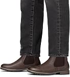 Bruno Marc Chelsea Bottes Casual chaussures en cuir glissade imperméable Robe de cheville pour homme