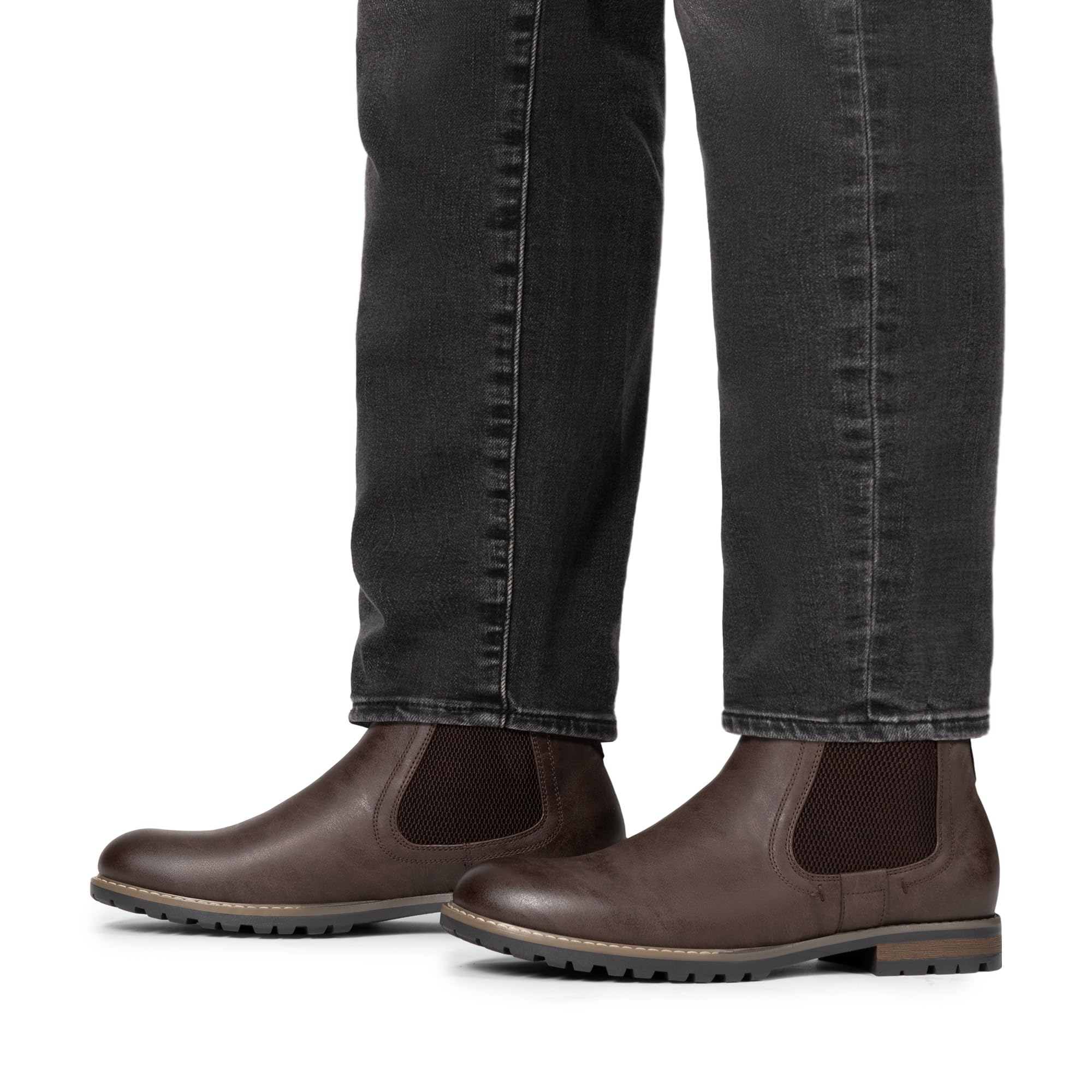 Bruno Marc Botas Chelsea Hombre Vestir Invierno Botines con Suela Antideslizante y Tacon de 2.5cm
