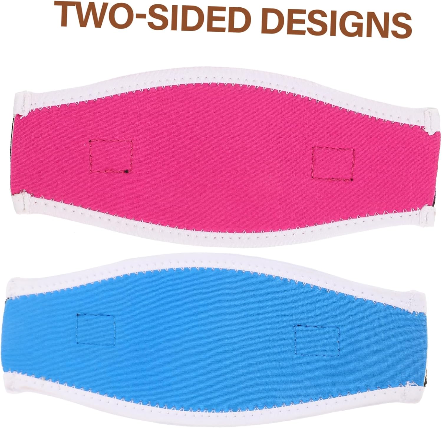 Reusable Neoprene Diving Mask Strap Sleeves Hair Protective Covers for Scuba and Snorkeling Lightweight Washable Strap Cover for Swimming Glasses