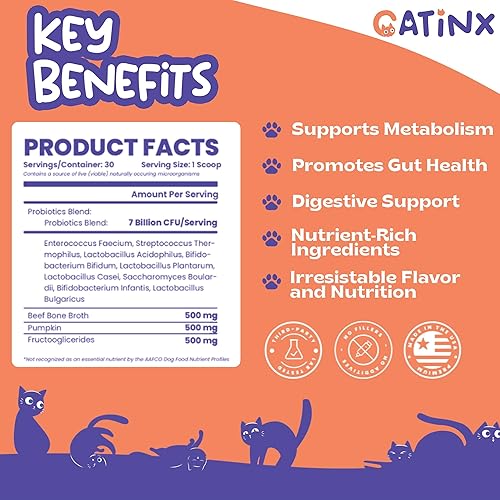 Miniatura 2 de Whiskers & Wellness Probiotic Blend - Apoyo digestivo para gatos, salud metabólica, equilibrio intestinal y refuerzo inmunológico  7 mil millones de