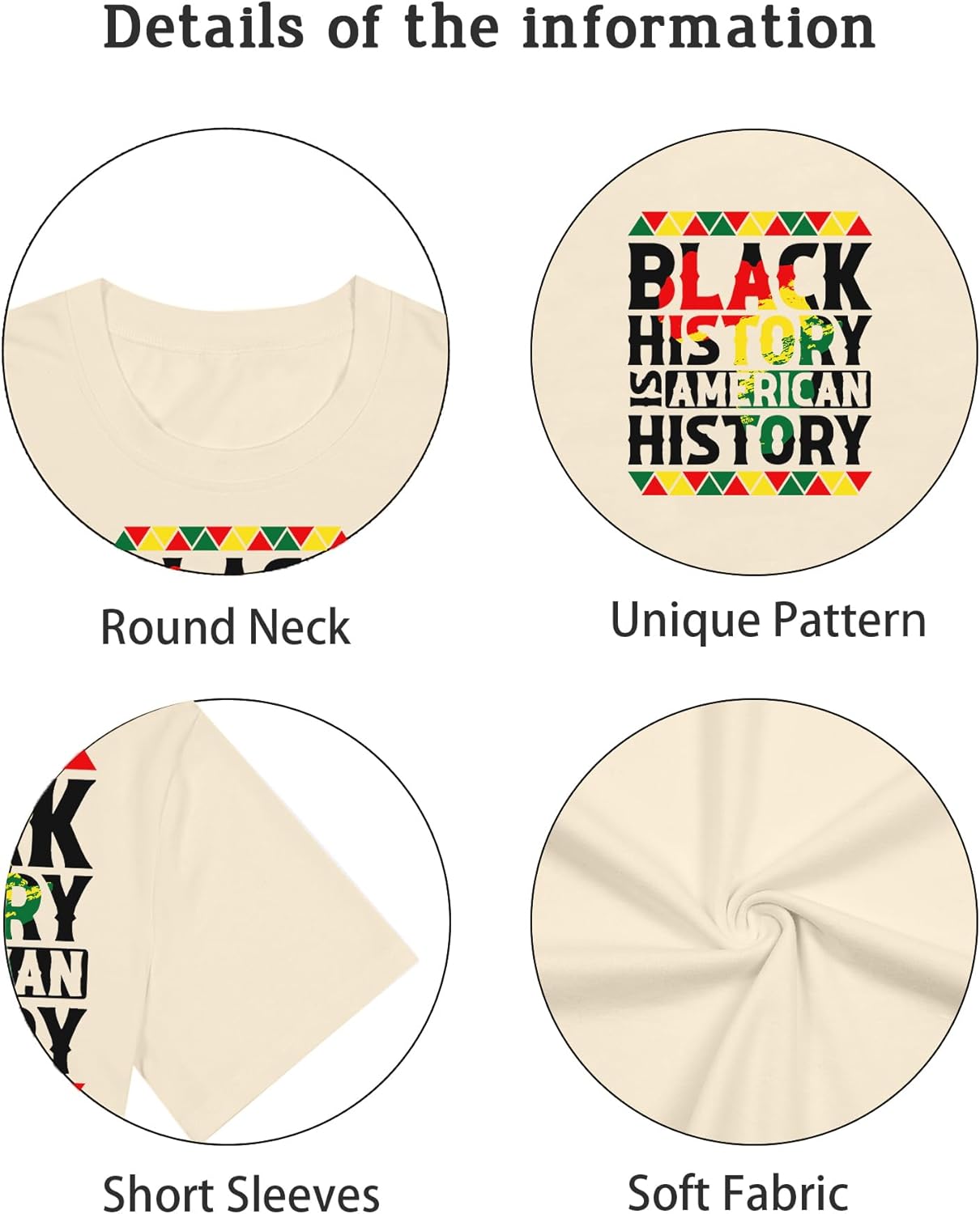 Black History Month Shirts Women Afro African Pride Culture Shirts for Women Melanin Short Sleeve - Image 4