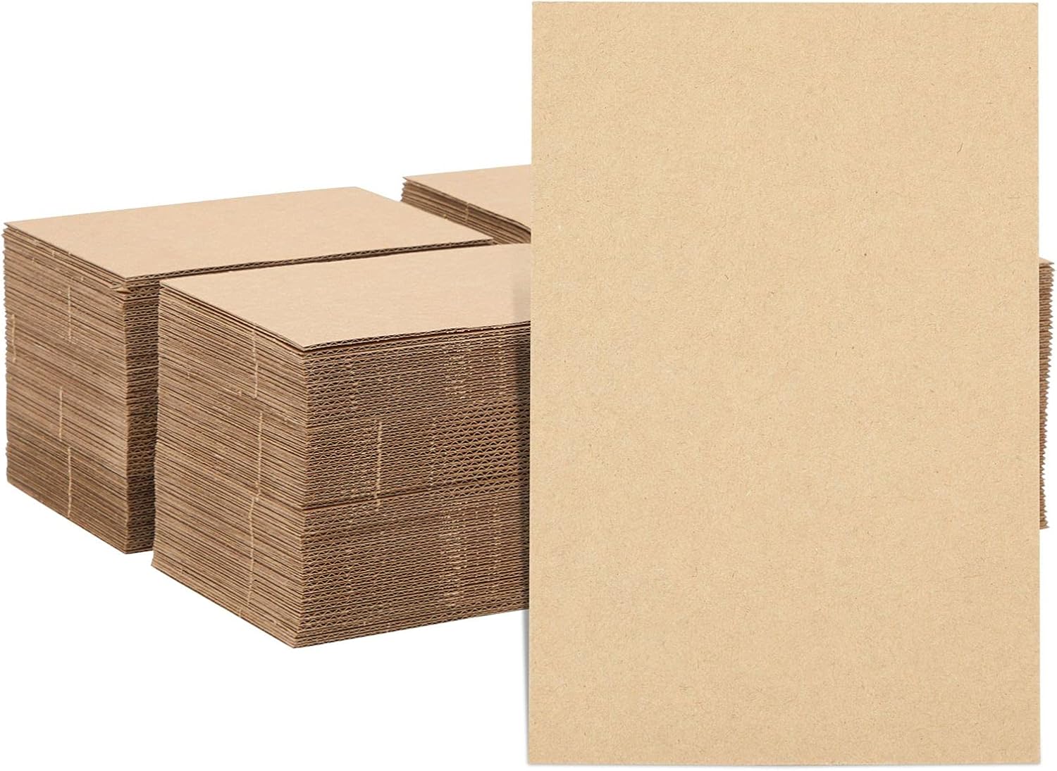 Corrugated Cardboard Divider Sheets, 4x6 Backing Board for