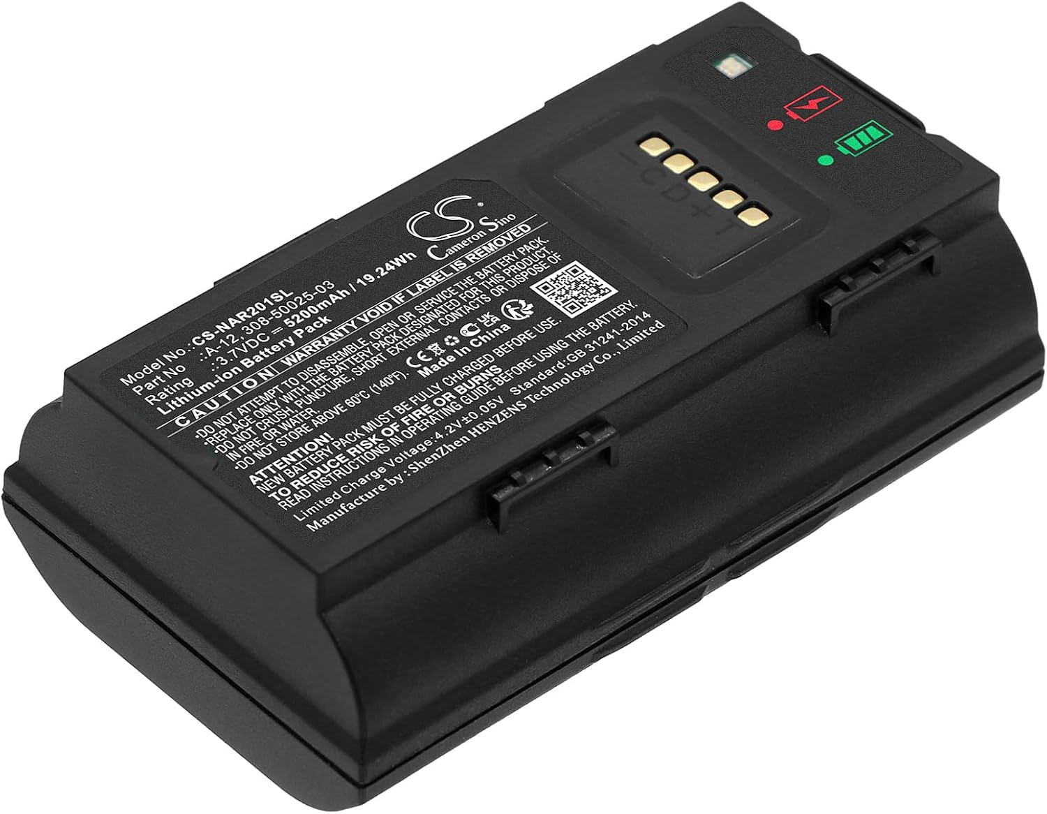 5200mAh Replacement Battery for Arlo Essential Smart Wired Video Doorbell AVD2001 PN A-12 308-50025-03