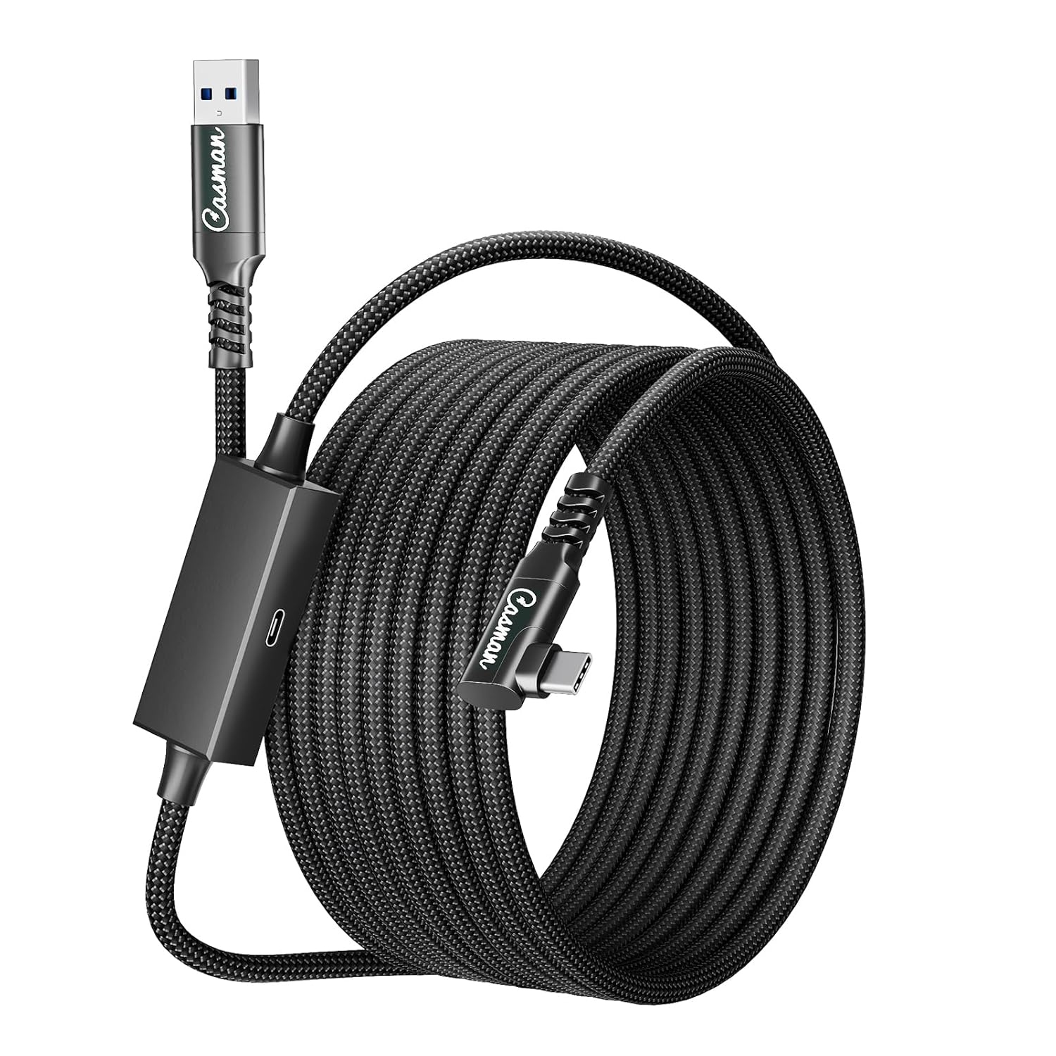 VR Link Cable 16FT for Meta Quest 3S/3/2/Pro&Pico 4, Max 60W USB C Charging Cable with PD 3.0, 5Gbps High Speed Data, USB 3.2 Gen 2 PC Connection, Nylon Braided, Play While Charging, No Disconnection