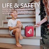 Vista 7 de Kit de primeros auxilios, kit de primeros auxilios para trauma mejorado con compartimentos etiquetados, kits médicos de emergencia con sistema