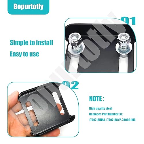 Miniatura 4 de Juego de 2 zapatas de nieve 1740718HMA, 1740718AYP, 780061MA para quitanieves Murray Craftsman de dos etapas, pieza de repuesto