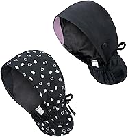 Vista 37 de Gorra médica con forro de satén con bolsillo para cola de caballo, gorro de enfermera médica de algodón con banda elástica para el sudor