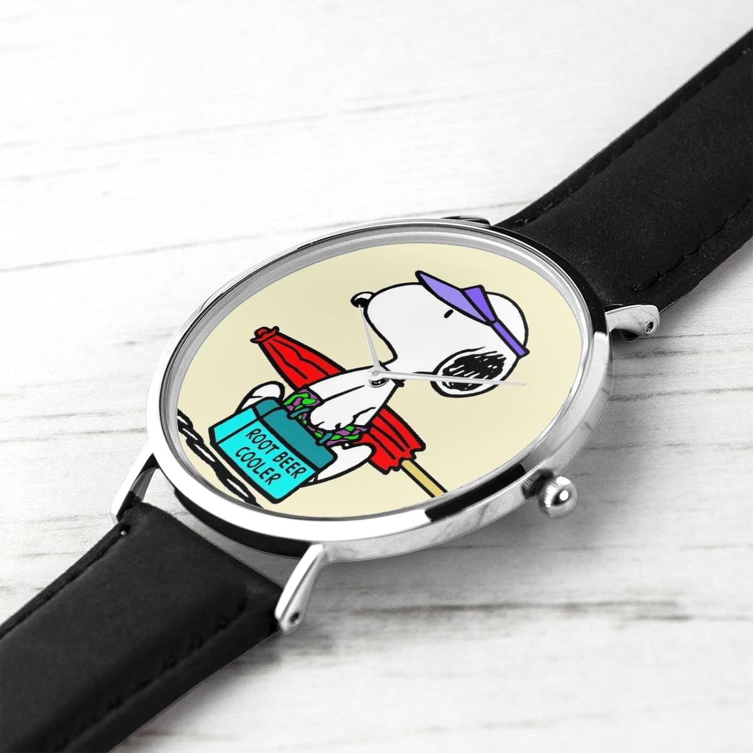 以上節約 スヌーピー レディース腕時計 本革バンド 男性用ベルト時計クォーツ時計シンプル時計時計ファッションアクセサリーギフト Apaesaoroque Com Br