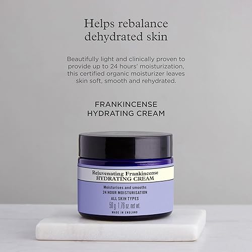 Miniatura 4 de Neal's Yard Crema hidratante rejuvenecedora de incienso con ácido hialurónico y aceite de jojoba, hidratación 24 horas, suaviza la piel, libre de