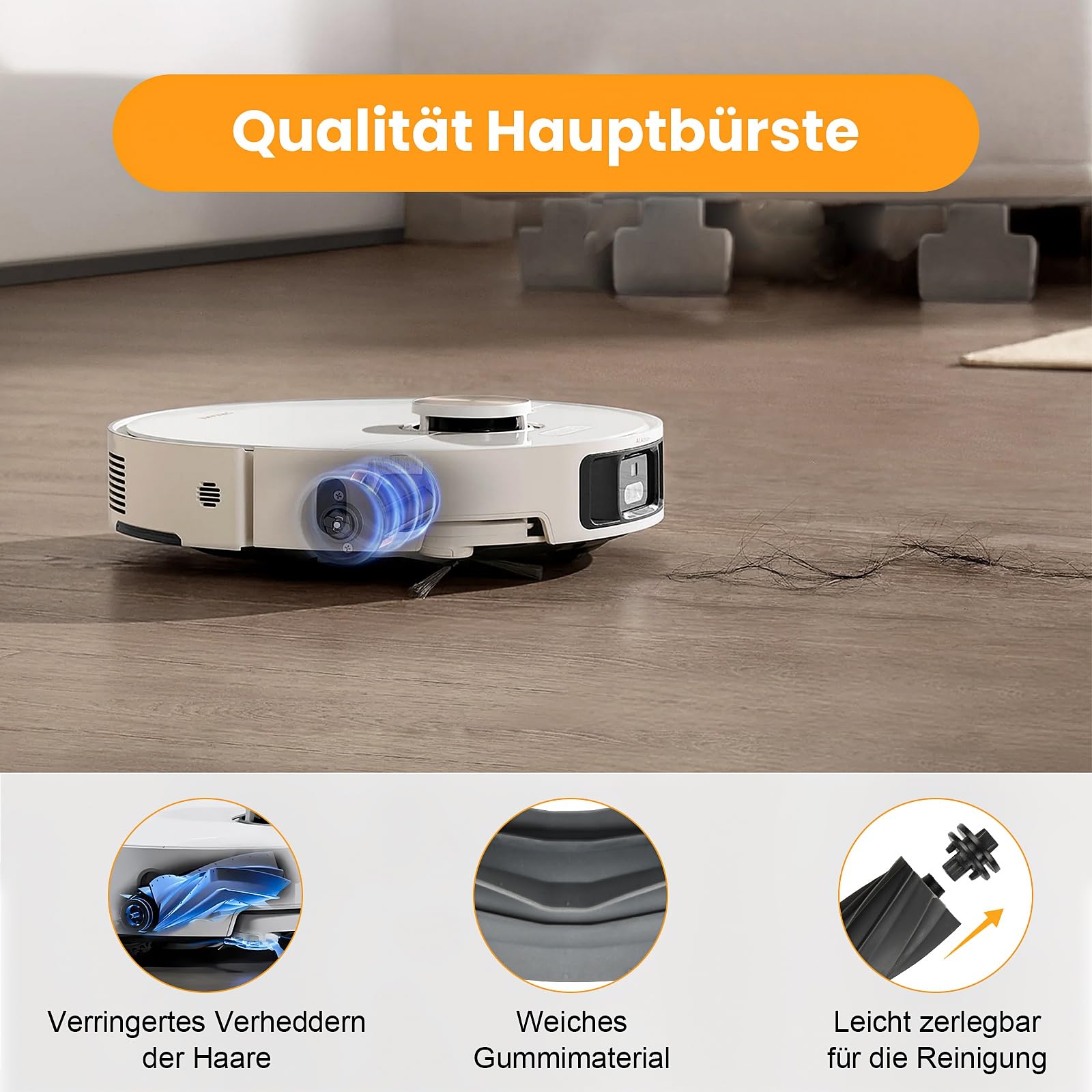 20 sztuk akcesoriów do Dreame X40 Ultra Complete / L40 Ultra / L10s Ultra Gen 3 / Mova P50 Pro Ultra robot odkurzający, 1 szczotka główna, 6 worków do kurzu, 6 ściereczek do wycierania, 2 filtry, 4