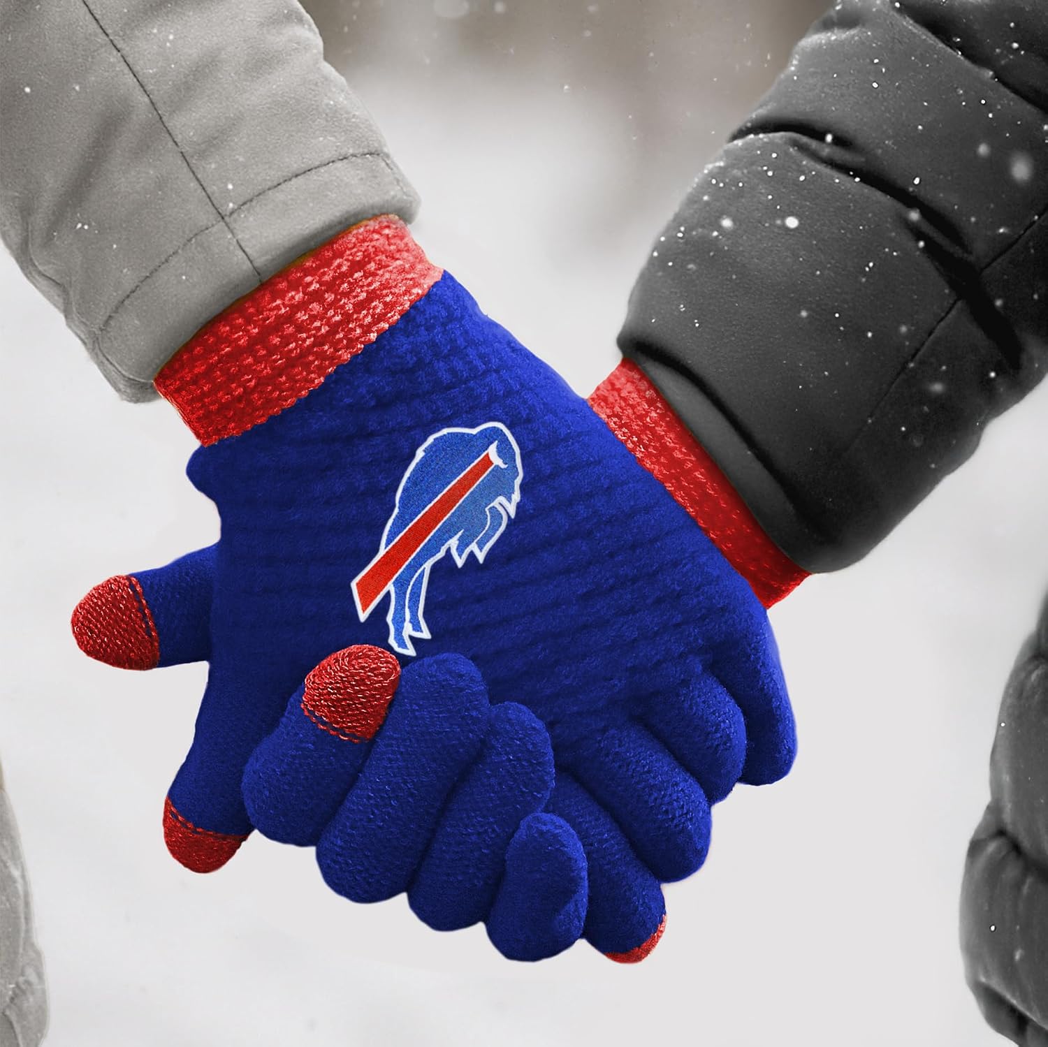 Littlearth NFL Waffle Knit Glove – Embroidered Team Logo, Touchscreen Compatible, One Size Fits Most – Officially Licensed
