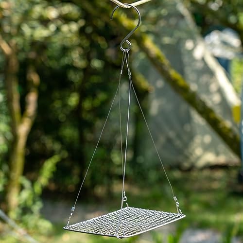Miniatura 8 de Placa de parrilla de titanio, cuerda de mano de barbacoa de carbón, cadena colgante de acero inoxidable de titanio, alambre colgante con ganchos