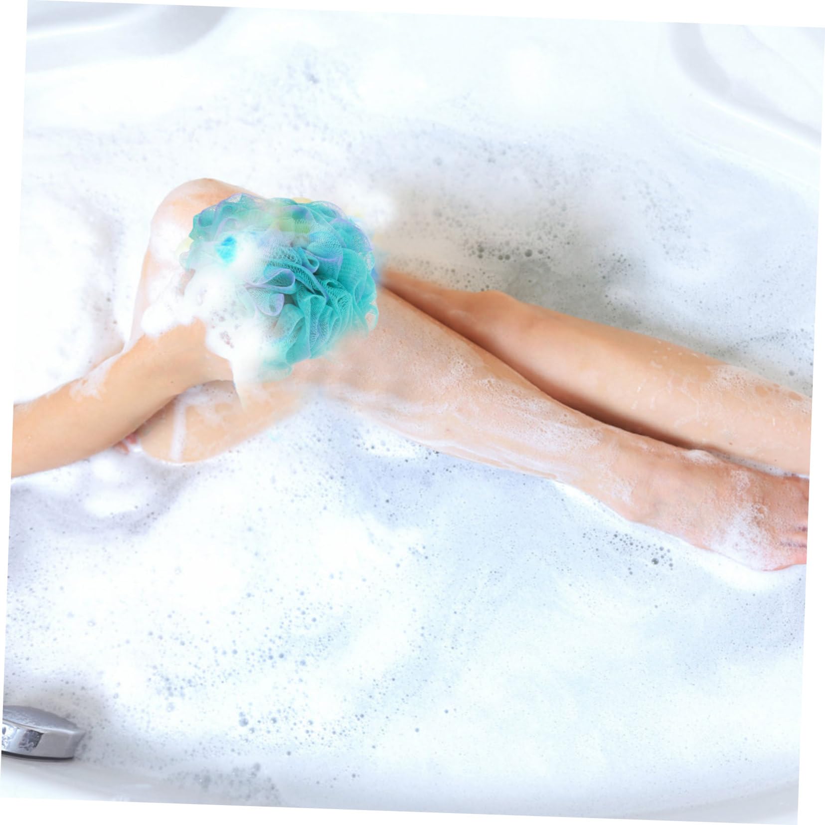 minkissy 16 bolas de baño prácticas esponjas de baño resistentes al desgaste, bola de baño práctica bola de baño para el hogar, esponja de baño para el cuerpo, esponjas de belleza o cordón de malla