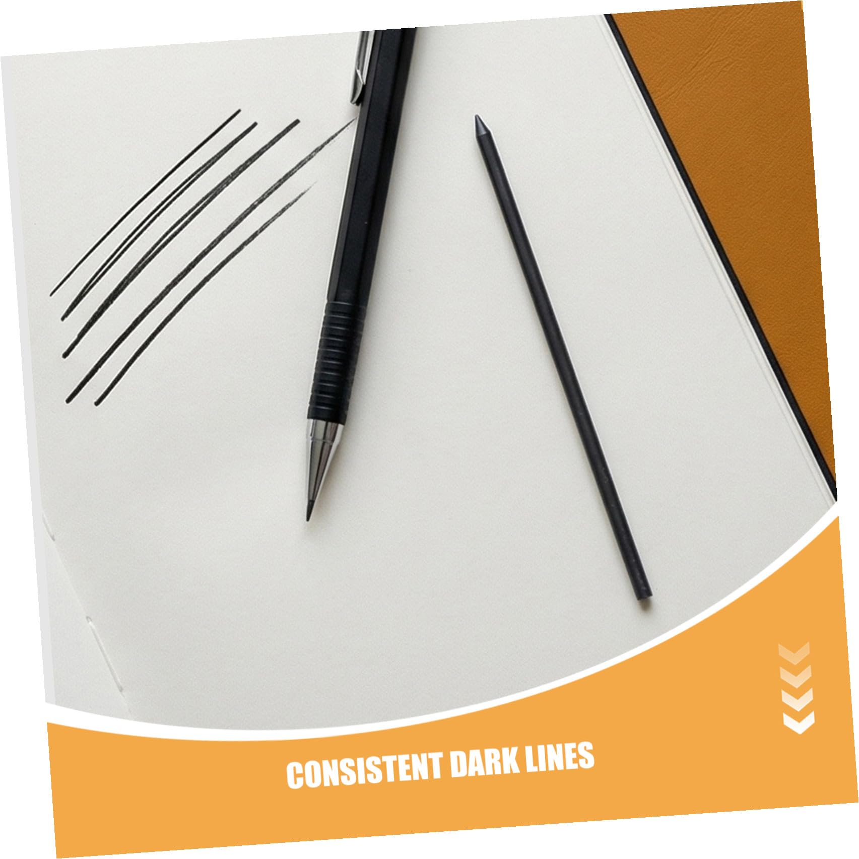 800 Unidades Puntas de Lápiz Mecánico 2.0mm Hb Color Negro Líneas Oscuras Consistentes y Resistencia a Roturas para Escritura y Dibujo Profesional